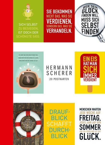 Hermann Scherer: Postkartenbuch: Wer sein Glück finden will, muss sich selbst finden: 20 Postkarten Business, Finance & Career