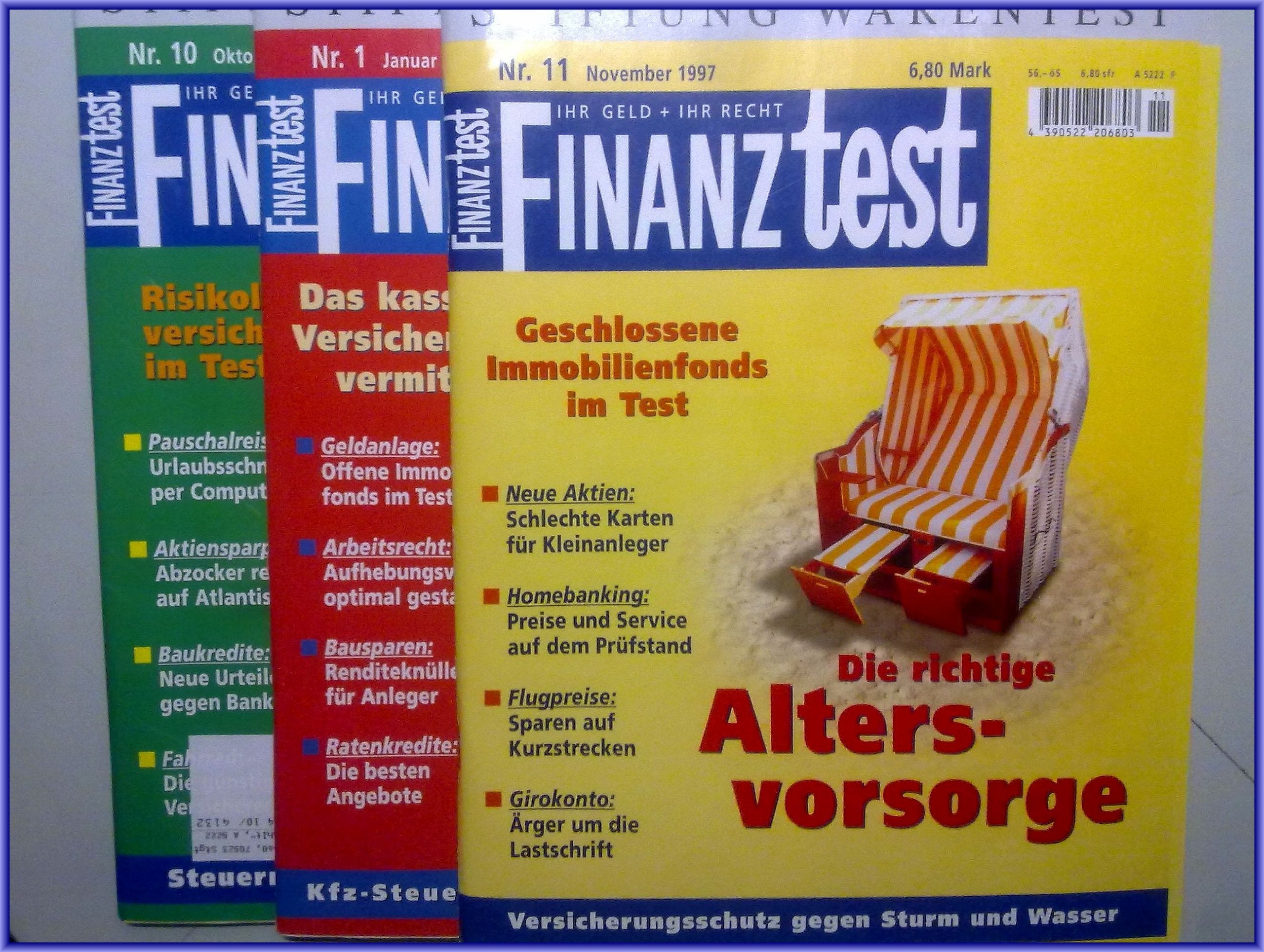 Finanztest Jahrgang 1997/98 (Okt-Nov.´97 -Jan.`98) book