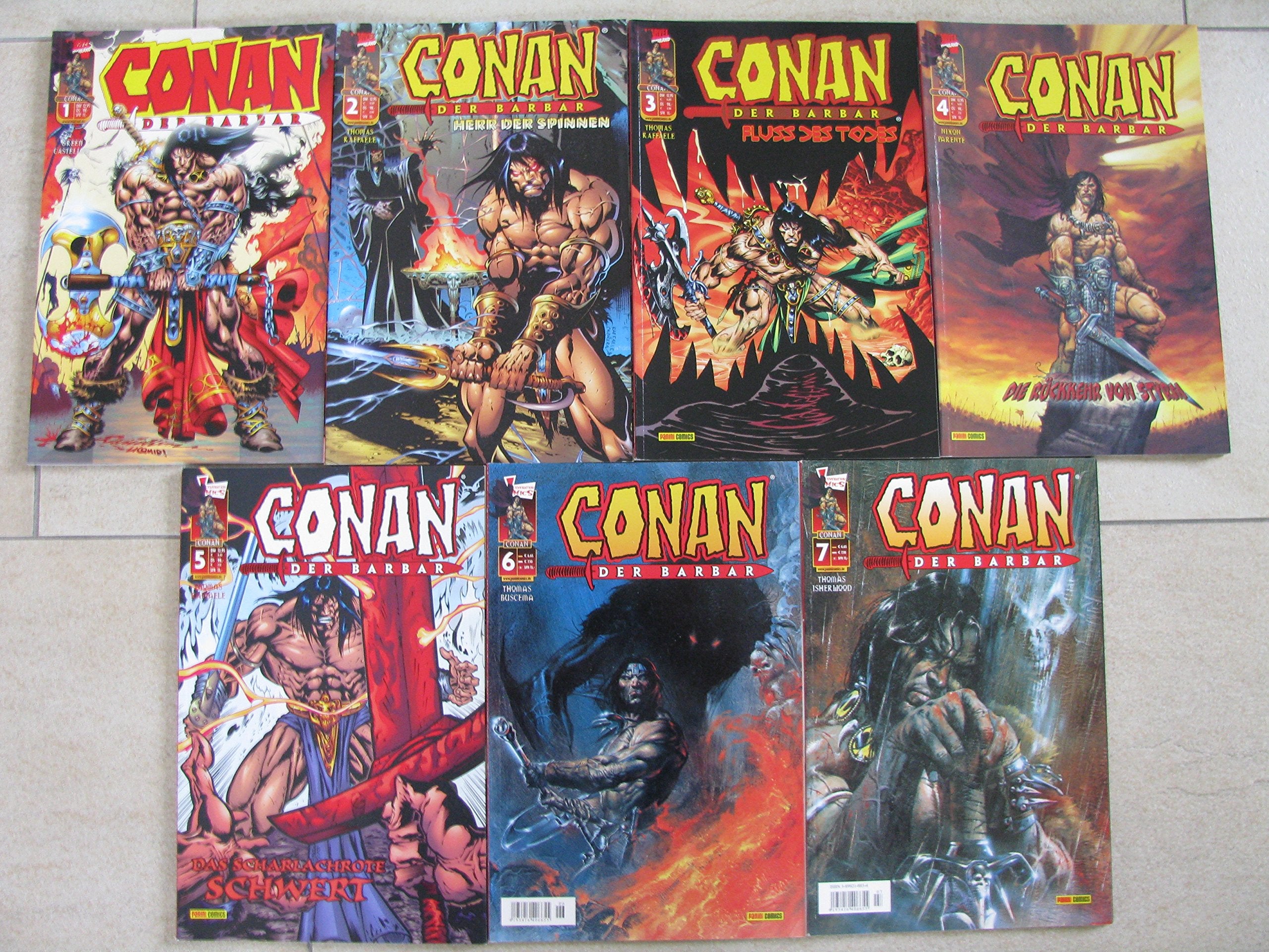 Conan der Barbar Nr. 1 - 7 - 7 Bände - Marvel Deutschland Panini Books