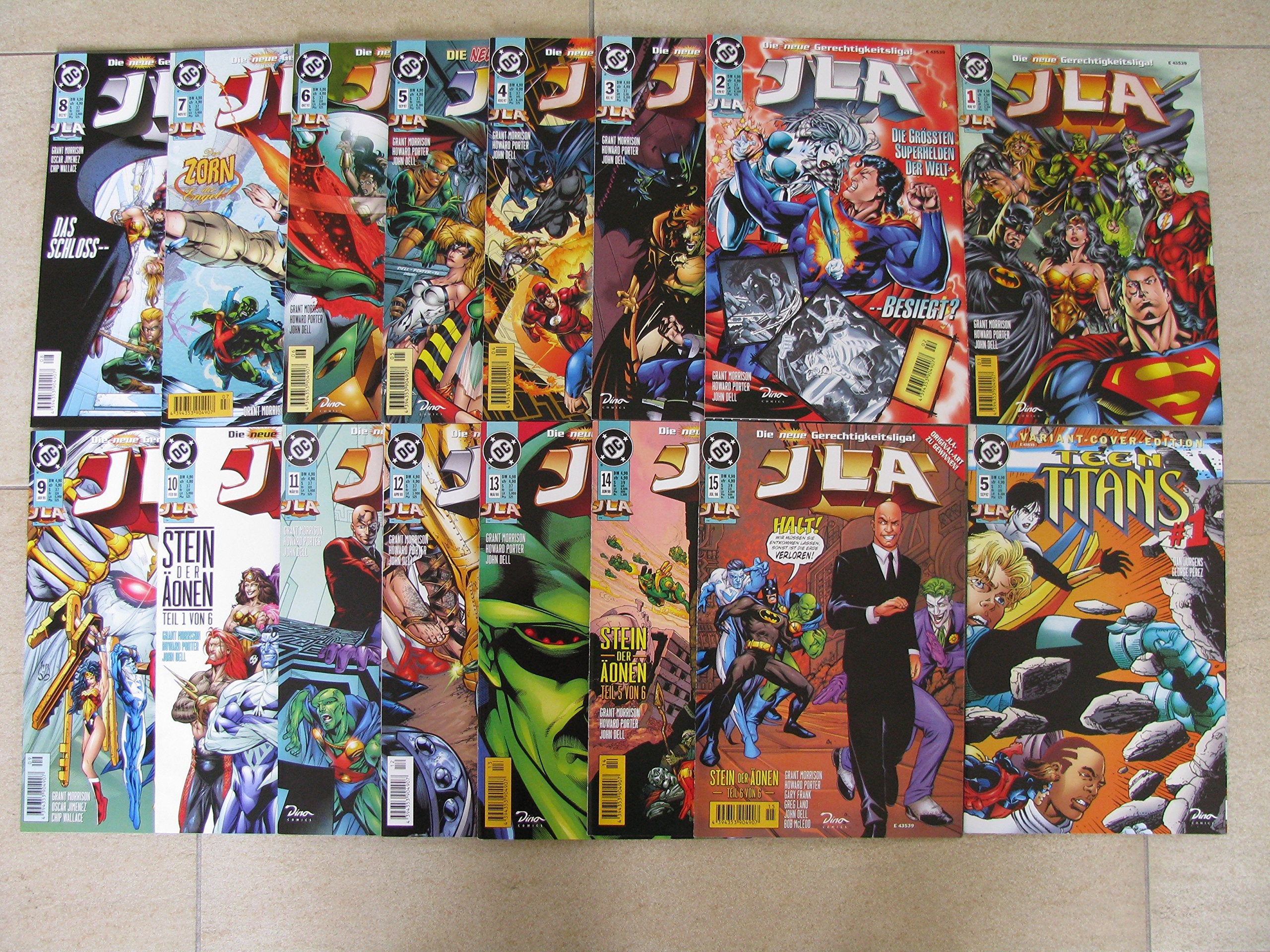 JLA, die neue Gerechtigkeitsliga Bd. 1 - 15 + Bd. 5 Variant-Cover (DC-Comics) 1997 Music