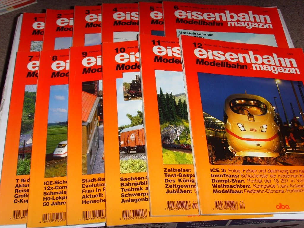 Eisenbahn Magazin Modellbahn 1/98 - 12/98 Books
