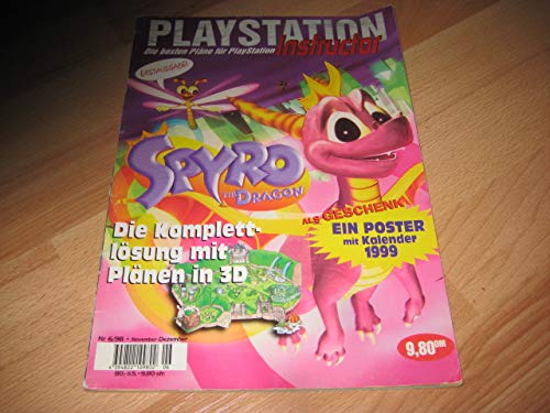 PlayStation Instructor - SpyroThe Dragon , komplett lösung mit Plänen in 3D Nr.6/98 Books