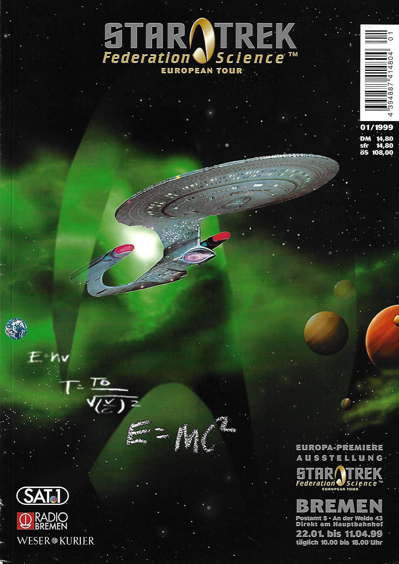 Star Trek Federation Science European Tour Nr.1/99 ... Book Books