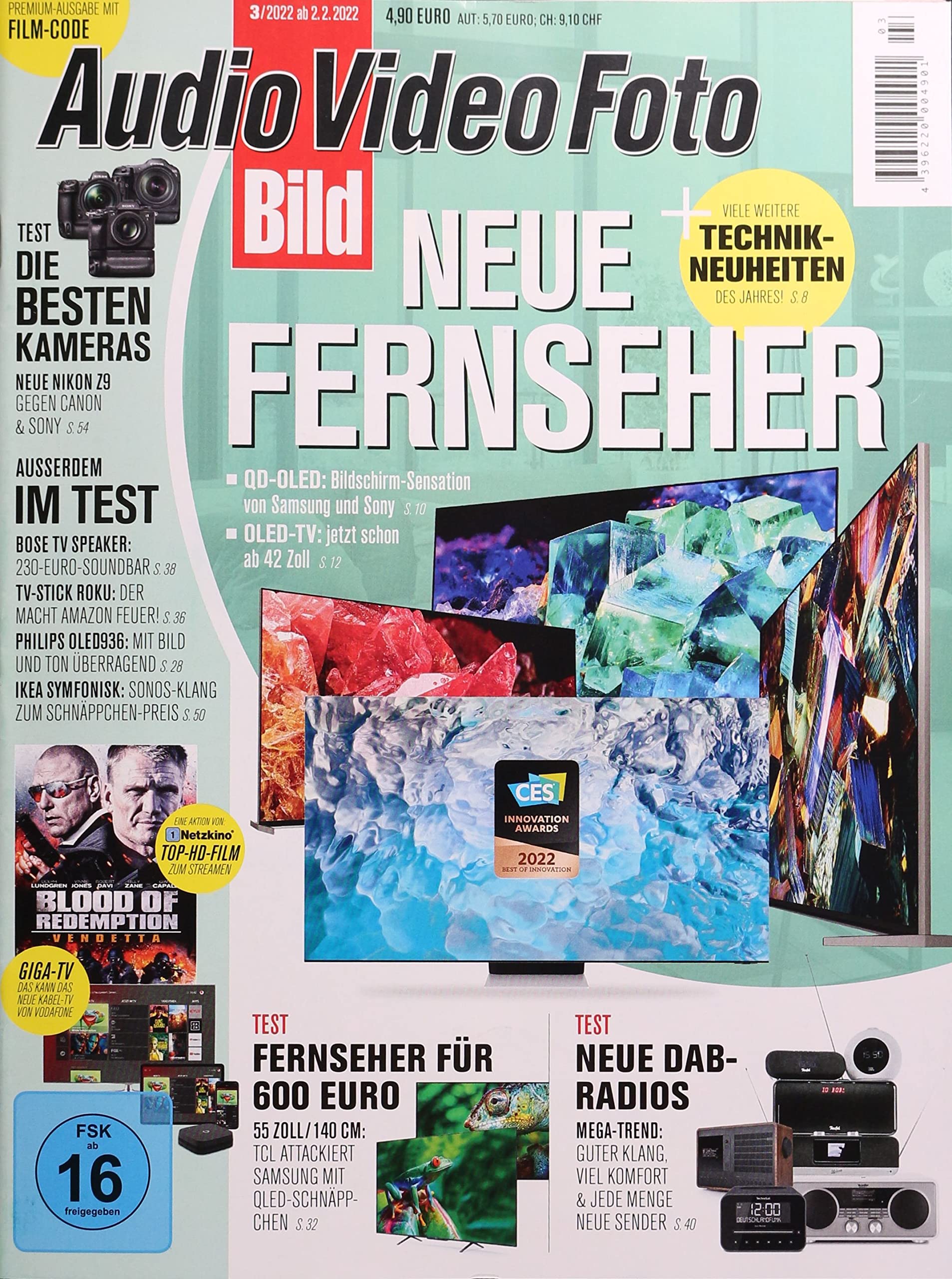 AUDIO VIDEO FOTO BILD Pre 3/2022 "Neue Fernseher" Computer Science
