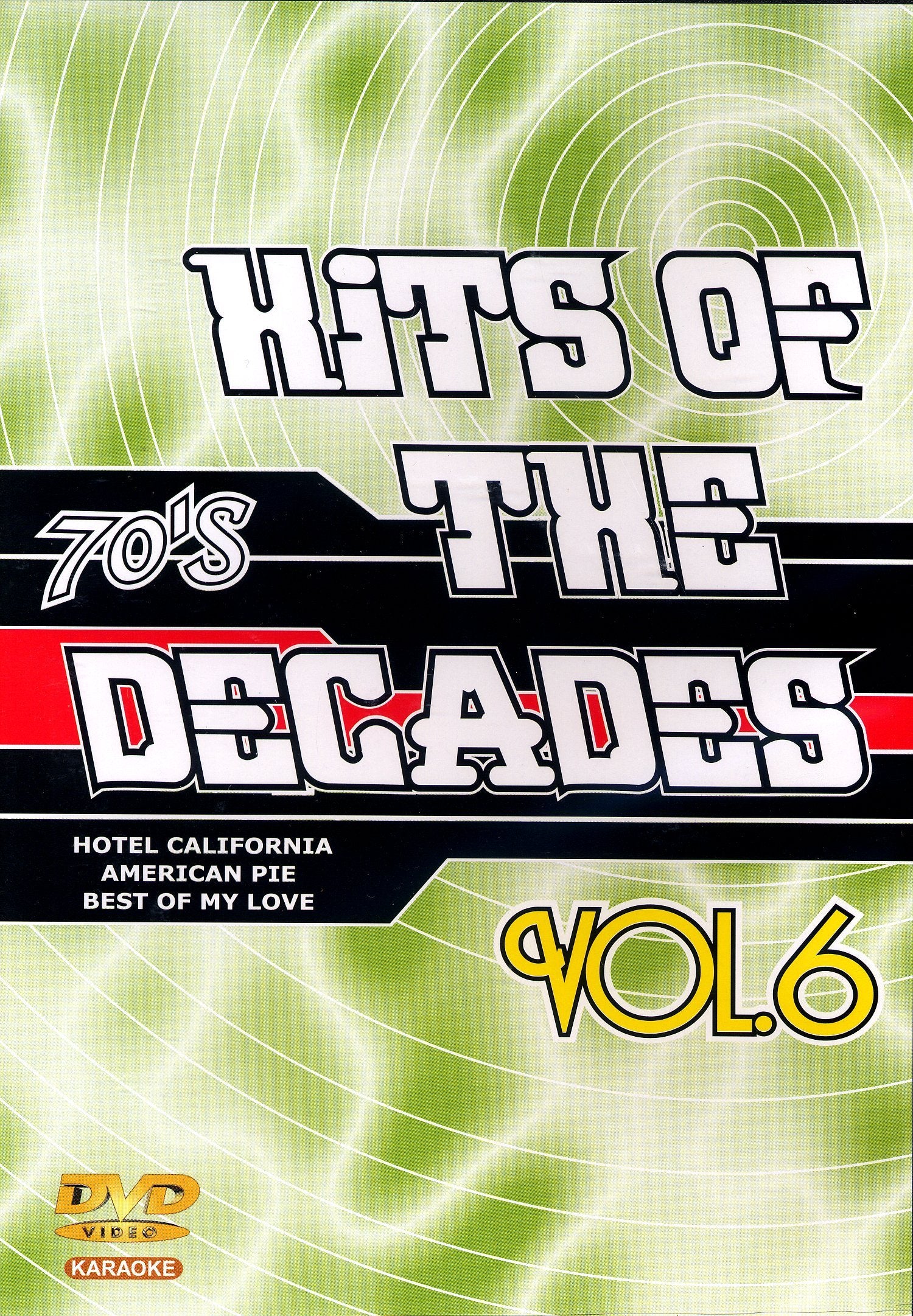 DVD Karaoké Hits Of The Decades Vol. 06 'Années 70-2' Movies