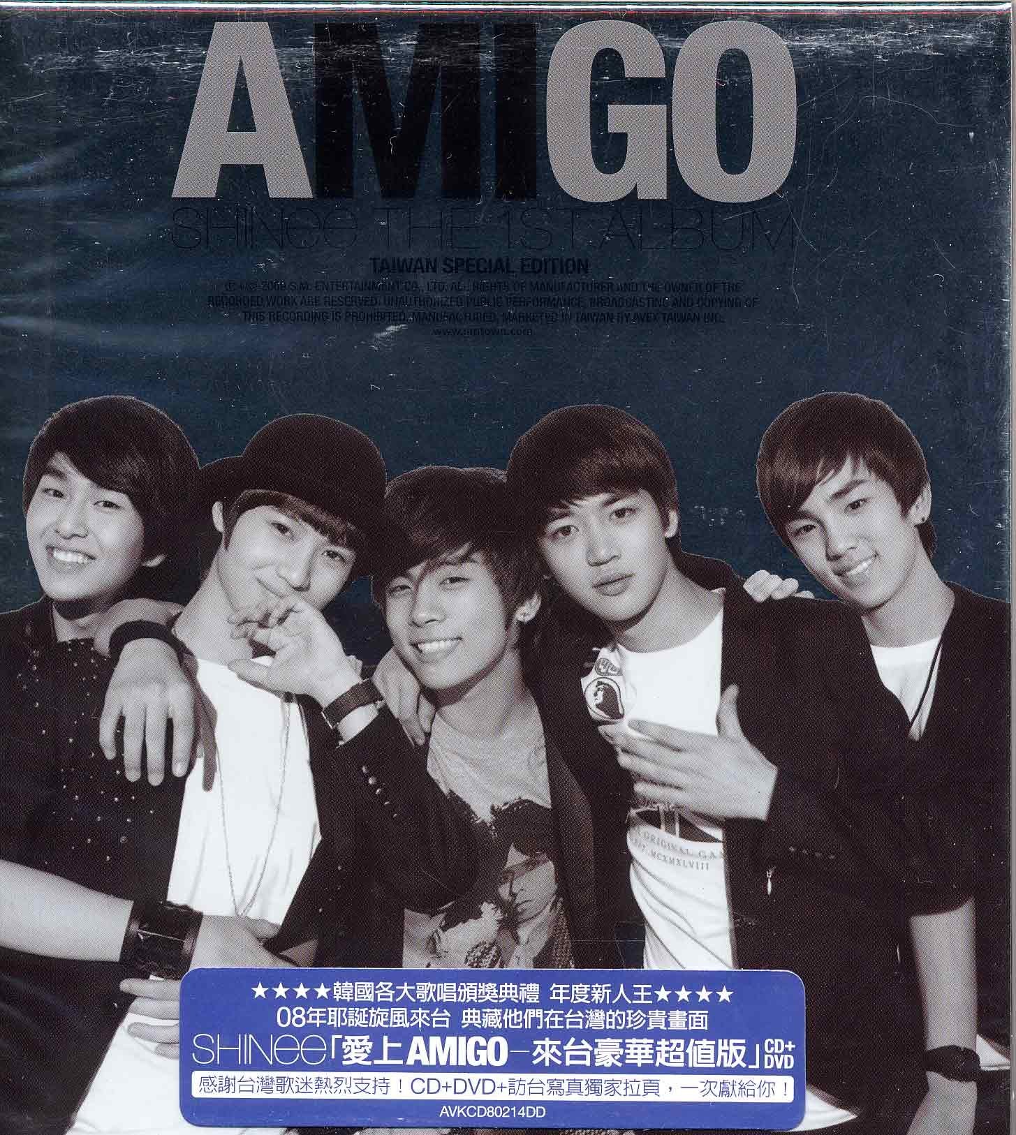 SHINee Vol. 1 - Amigo (Repackage Album) (CD+DVD) (Taiwan Special Edition) Music