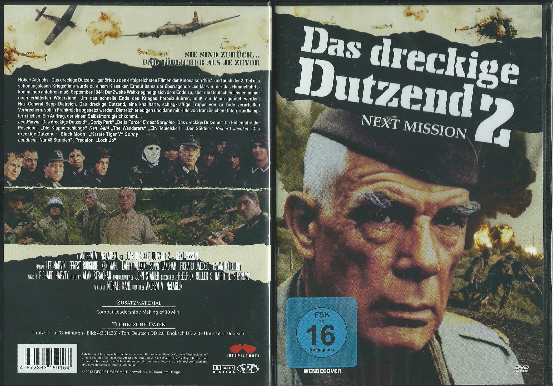 Das dreckige Dutzend Teil 2 - Next Mission ( Marvin, Borgnine, Wahl DvD ) NEU Films