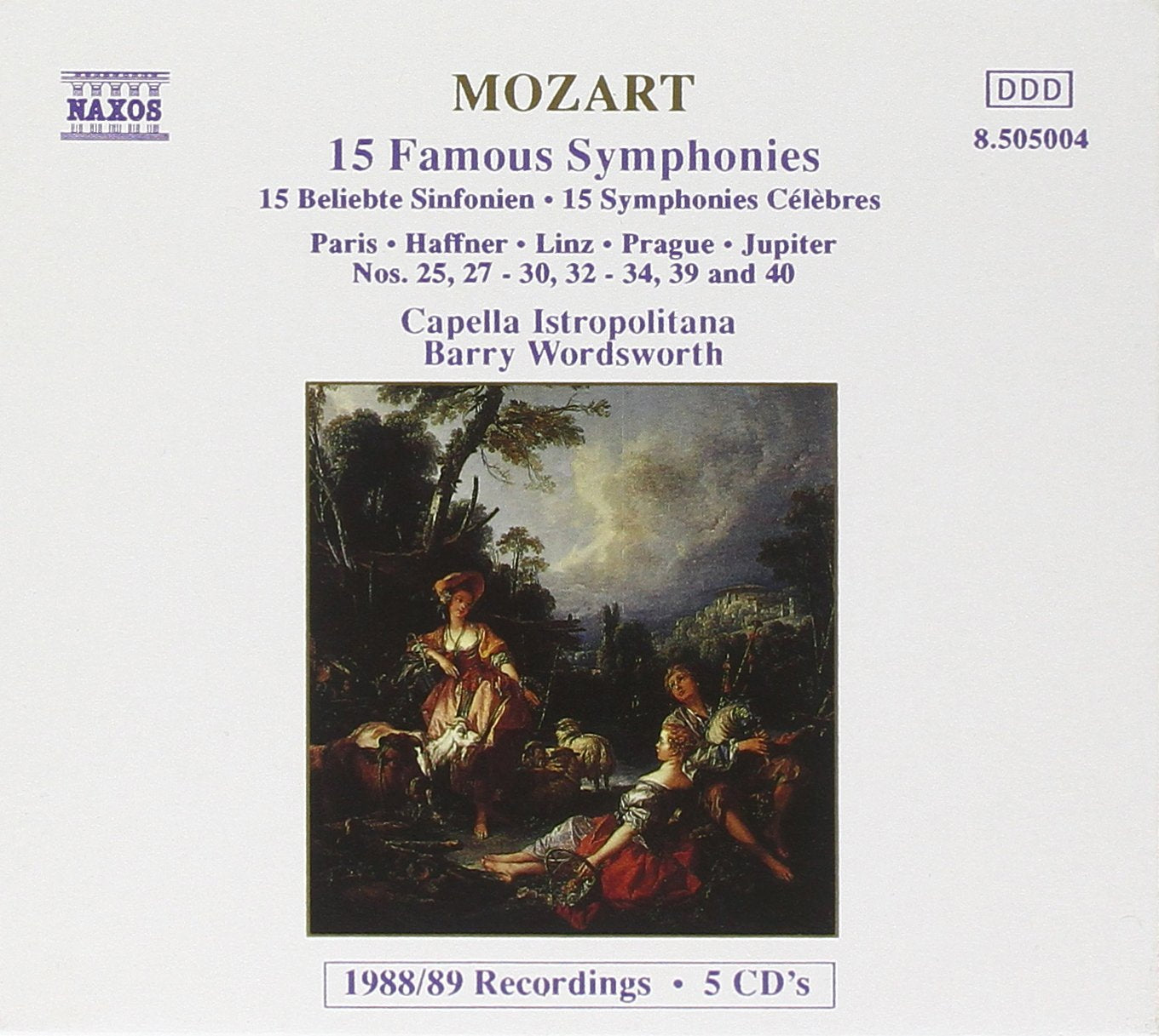 Mozart Sinfonien 25, 27 bis 36 und 38 bis 41 Wo Classical
