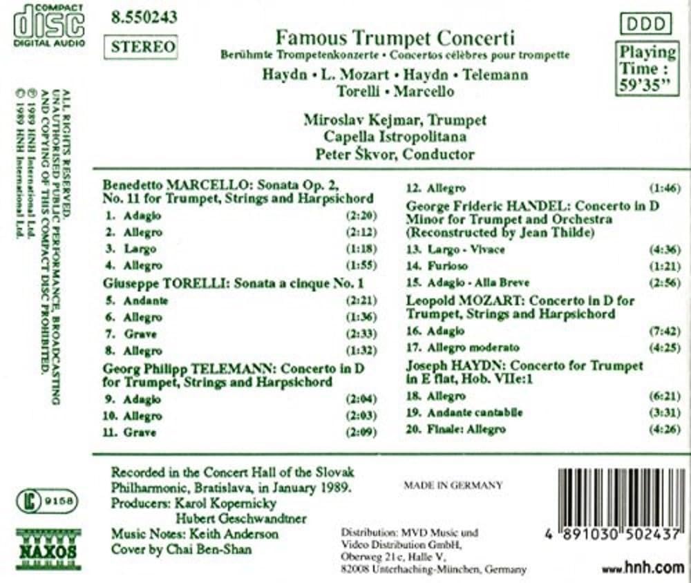 Berühmte Trompetenkonzerte Classical