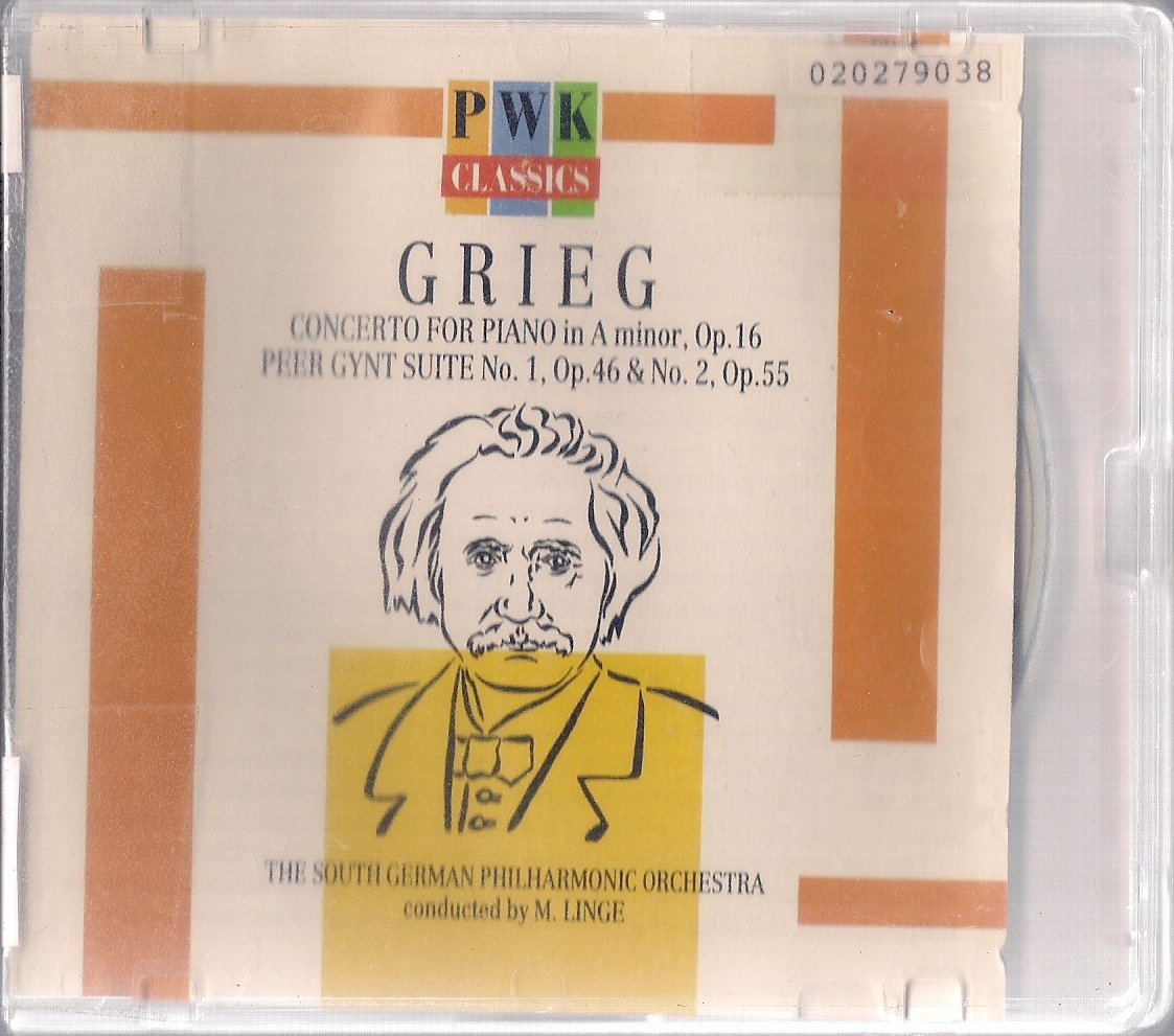 grieg concerto for piano in a minor, op.16 - peer gynt suite no.1, op.46 & no.2, op.55 - the south german philharmonic orchestra conducted by m linge Music