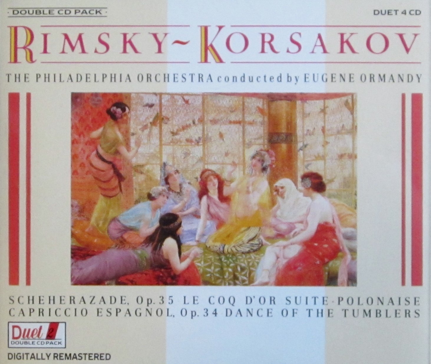 RIMSKY KORSAKOV: SCHEHERAZADE, LE COQ D'OR SUITE, CAPRICCIO EXPAGNOL, POLONAISE * DANCE OF THE TUMBLERS ( ORMANDY) Music