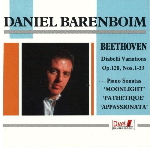 Diabelli Variations Op. 120, Nos. 1-33 - Piano Sonatas Moonlight, Pathetique, Appassionata, cd
