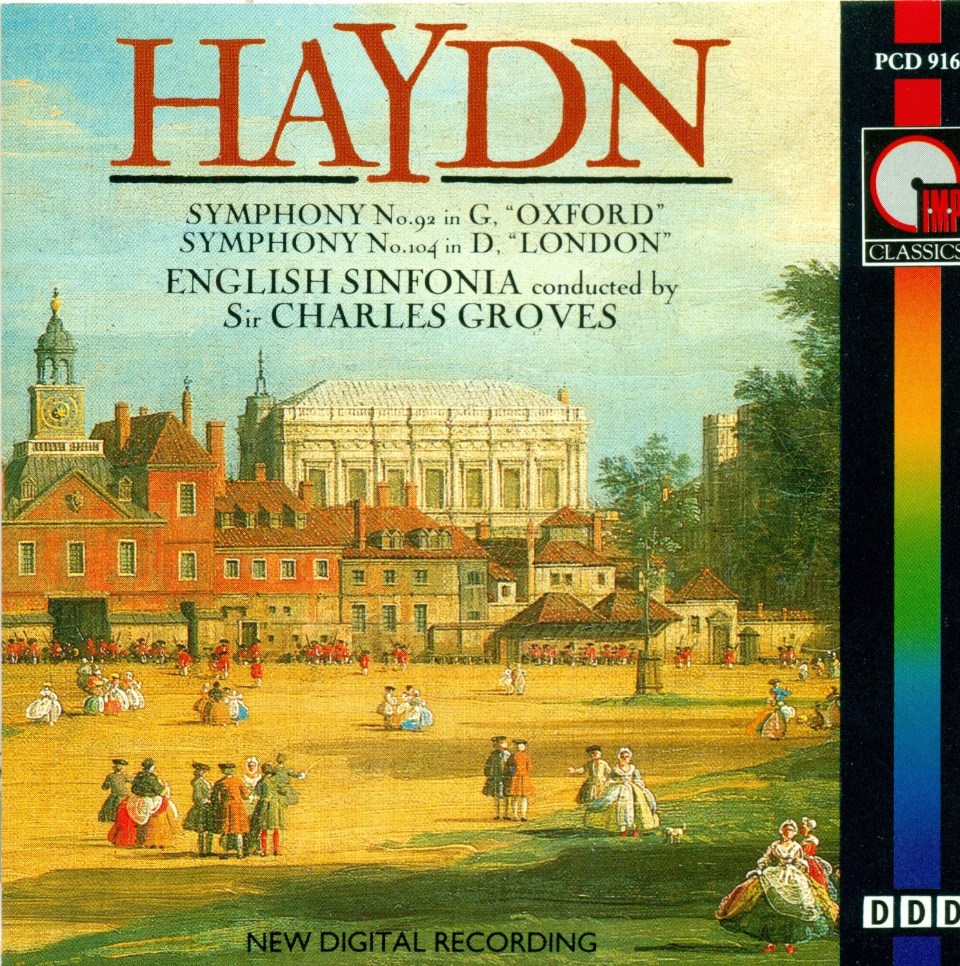 Haydn:Symphonies 92' Oxford':'London' English Sinfonia/Sir Charles Groves Classical