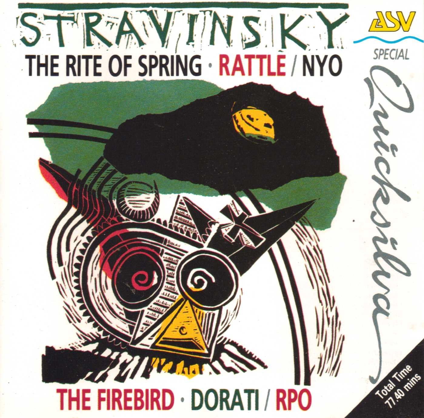 Stravinsky: The Rite of Spring: Rattle/NYO + The Firebird: Dorati / RPO cd