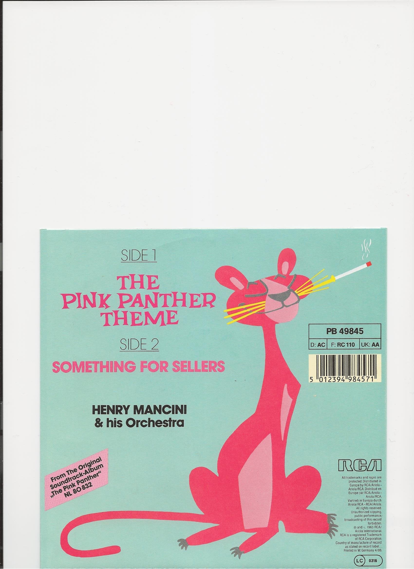 The Pink Panther Theme / Something For Sellers (Pink Vinyl) Music