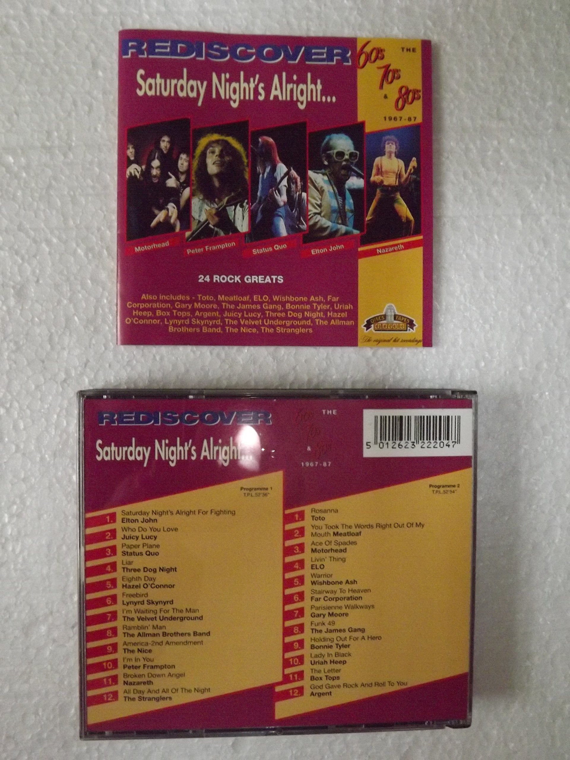 Rediscover the 60's, 70's & 80's - Saturday Night's Alright Music