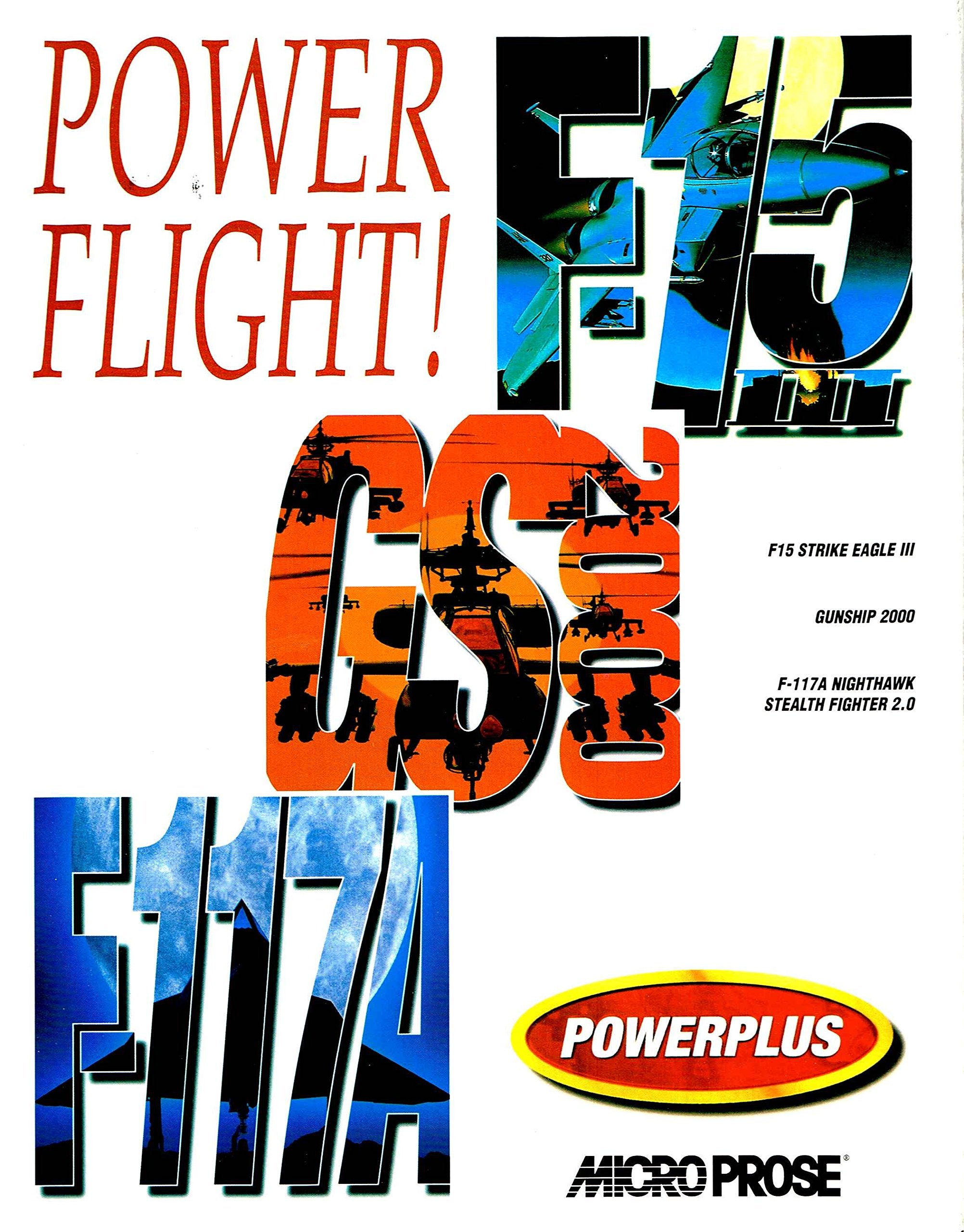 Power Flight! F15 Stike Eagle III, Gunship 2000, F-117A Nighthawk Stealth Fighter 2.0 Other software