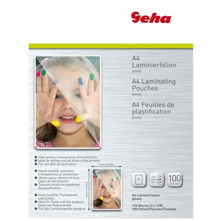 Geha Laminierfolie A4, 125 mic, 100er Pack Films