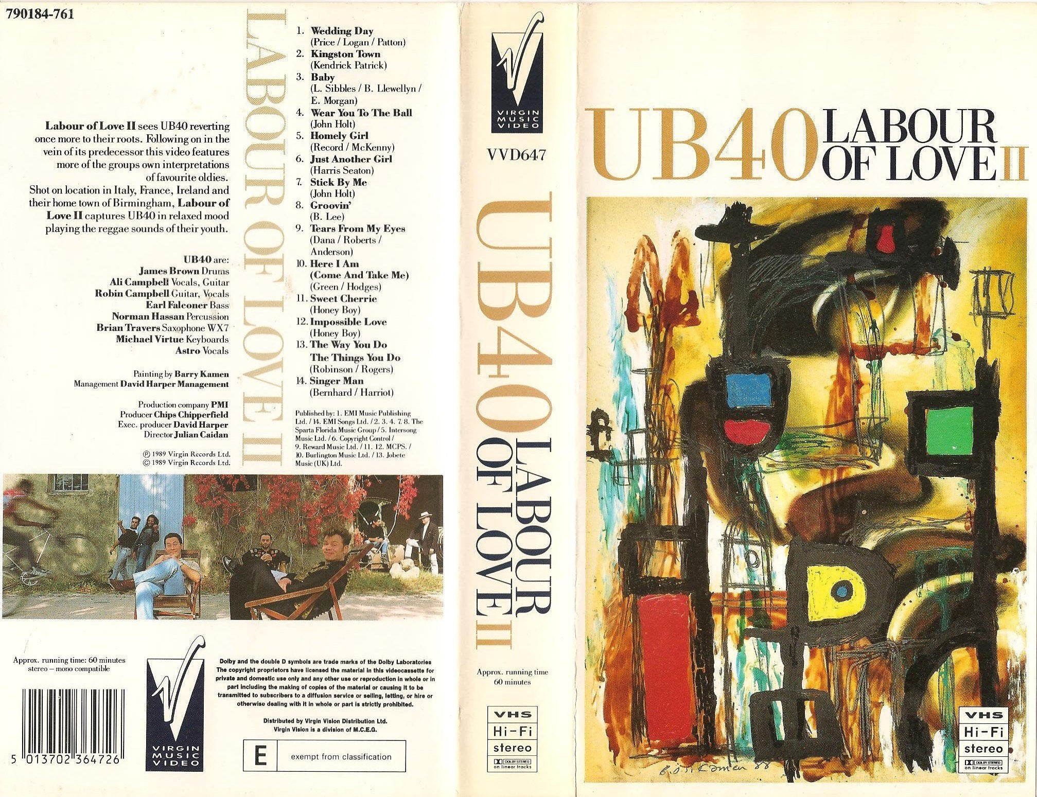 UB 40: Labour Of Love II dvd