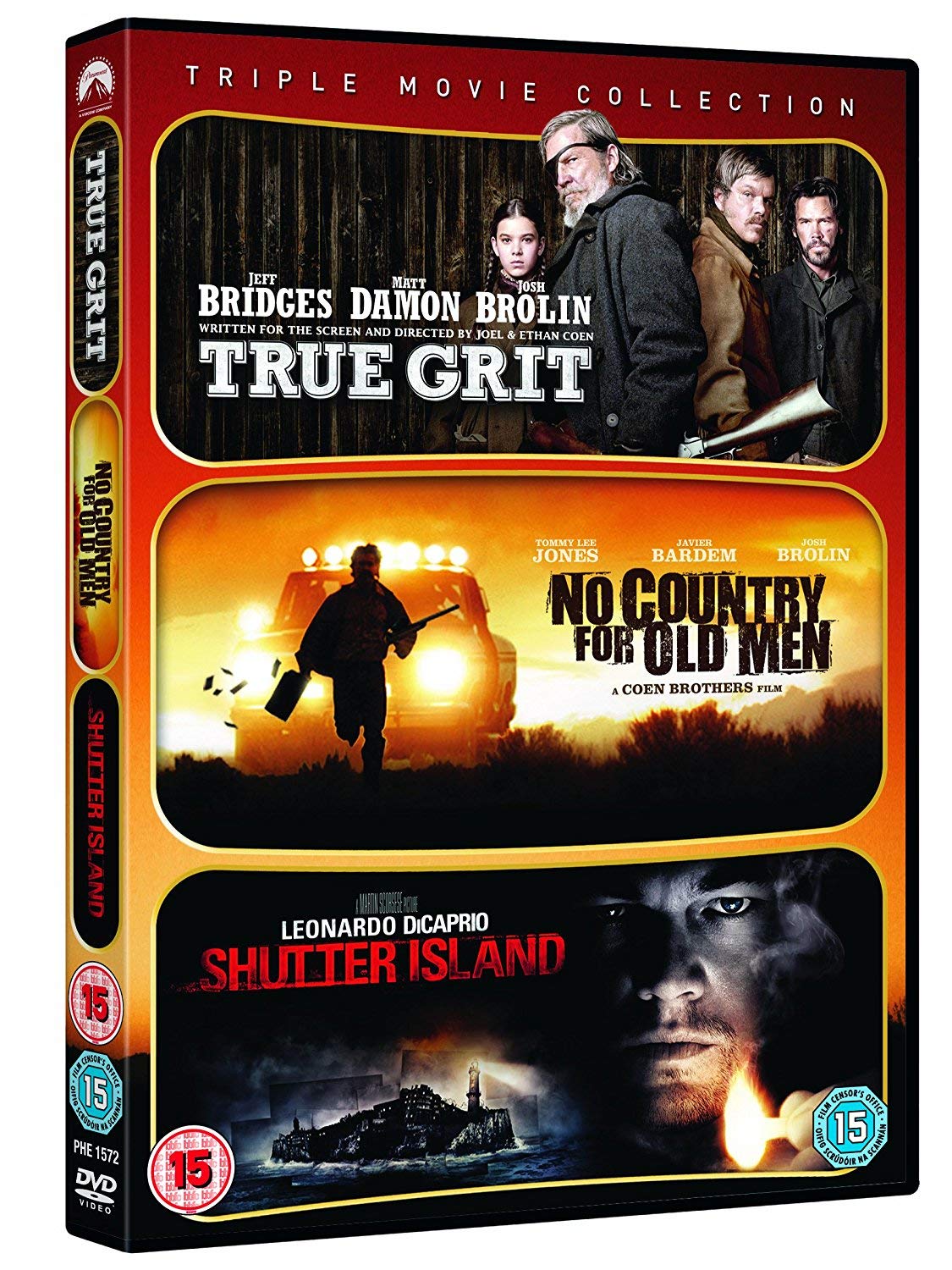 True Grit/No Country for Old Men/Shutter Island dvd