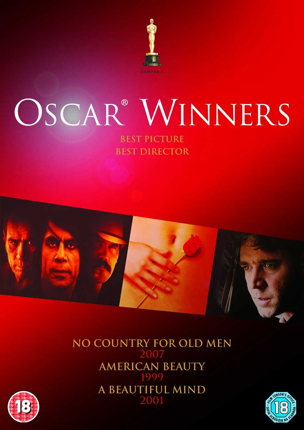 No Country for Old Men/A Beautiful Mind/American Beauty (3 DVD) dvd