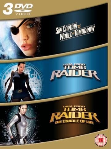 Tomb Raider/Tomb Raider 2/Sky Captain and World of Tomorrow dvd
