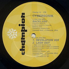 Cybersonik / Backlash / Lash Out (Blue Vinyl) Music