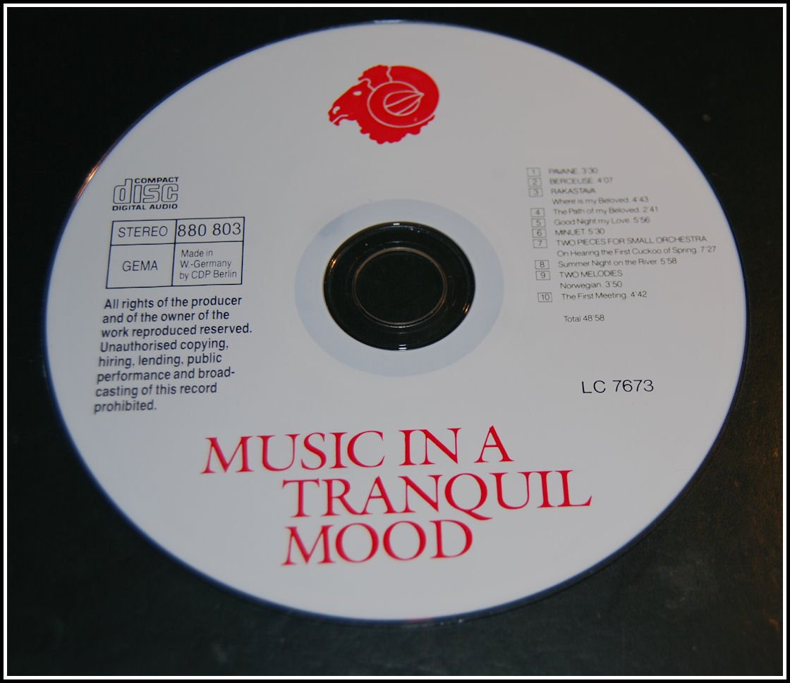 Product Image: Music in tranquil mood