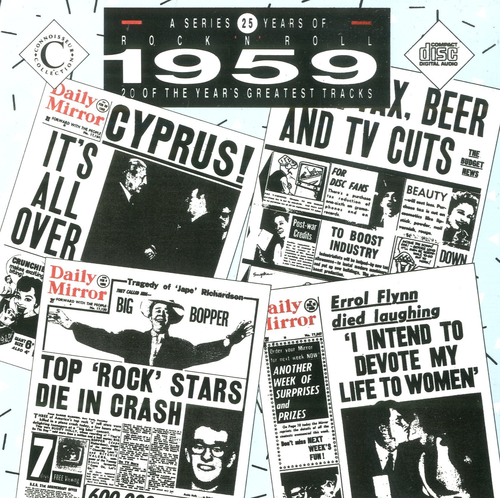 1959:Everly Brothers, Rick Nelson, Adam Faith, Johnny Kidd & Pirates, Cliff Richard.. Music