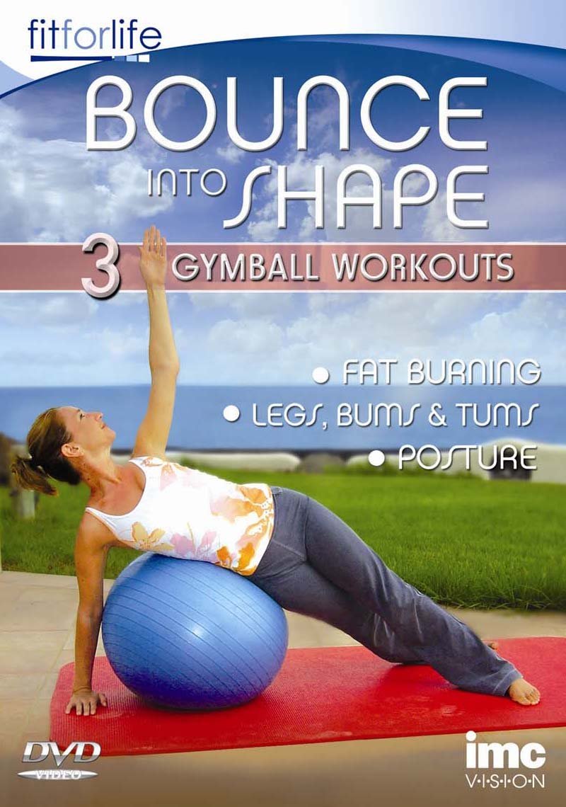 Gymball Bounce Into Shape 3 in 1 Workout - Fat Burning, Posture & Total Body Toning - Fit for Life Series Box sets