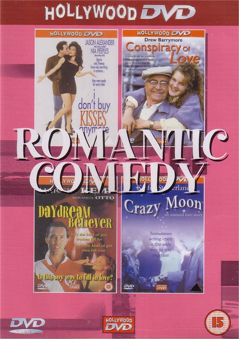 4x Romantic Comedy: I don't buy kisses anymore; Conspiracy of Love; Daydream Believer; Crazy Moon Movies