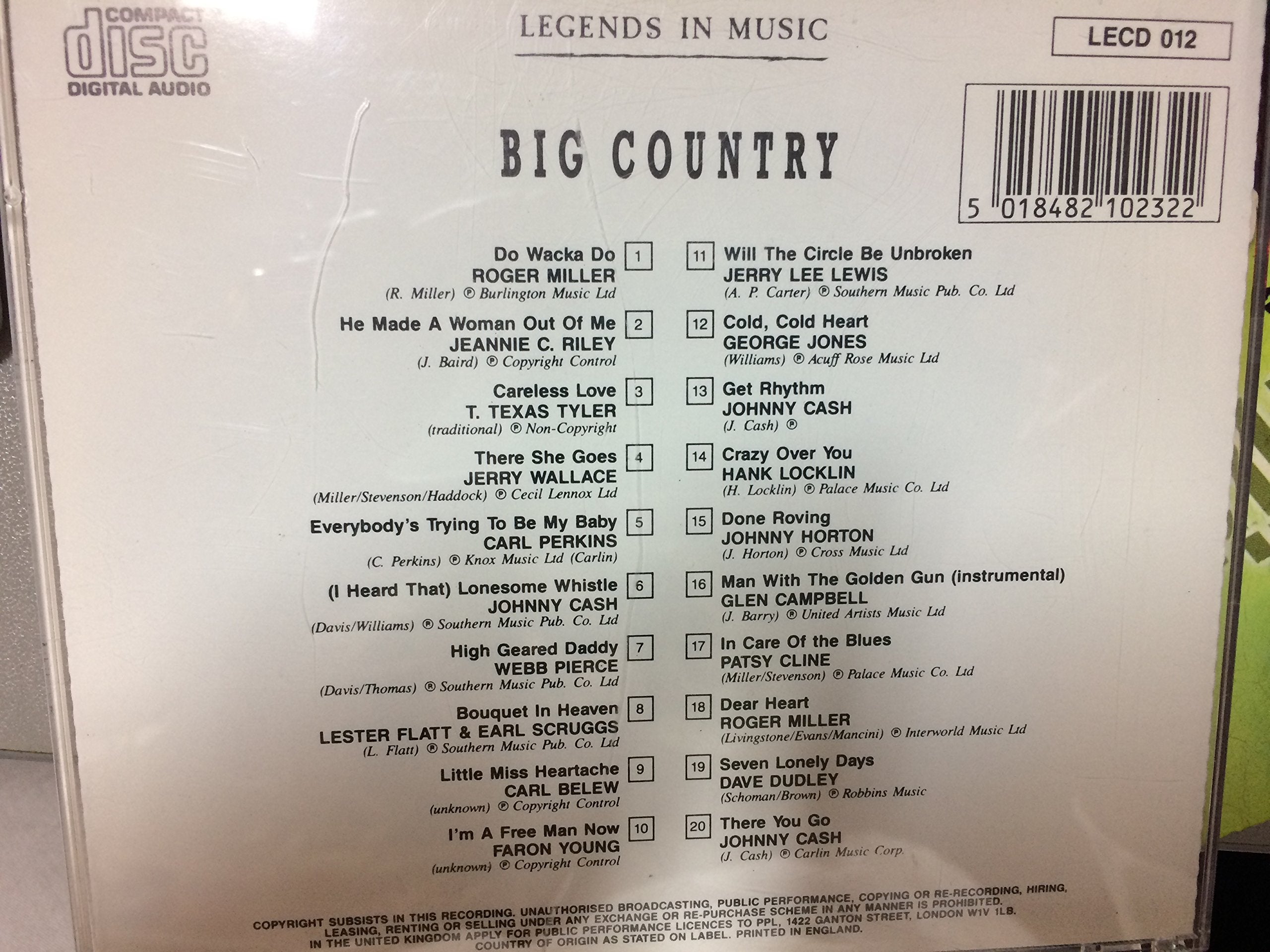 Legend in Music - Big Country (UK-Import) Music
