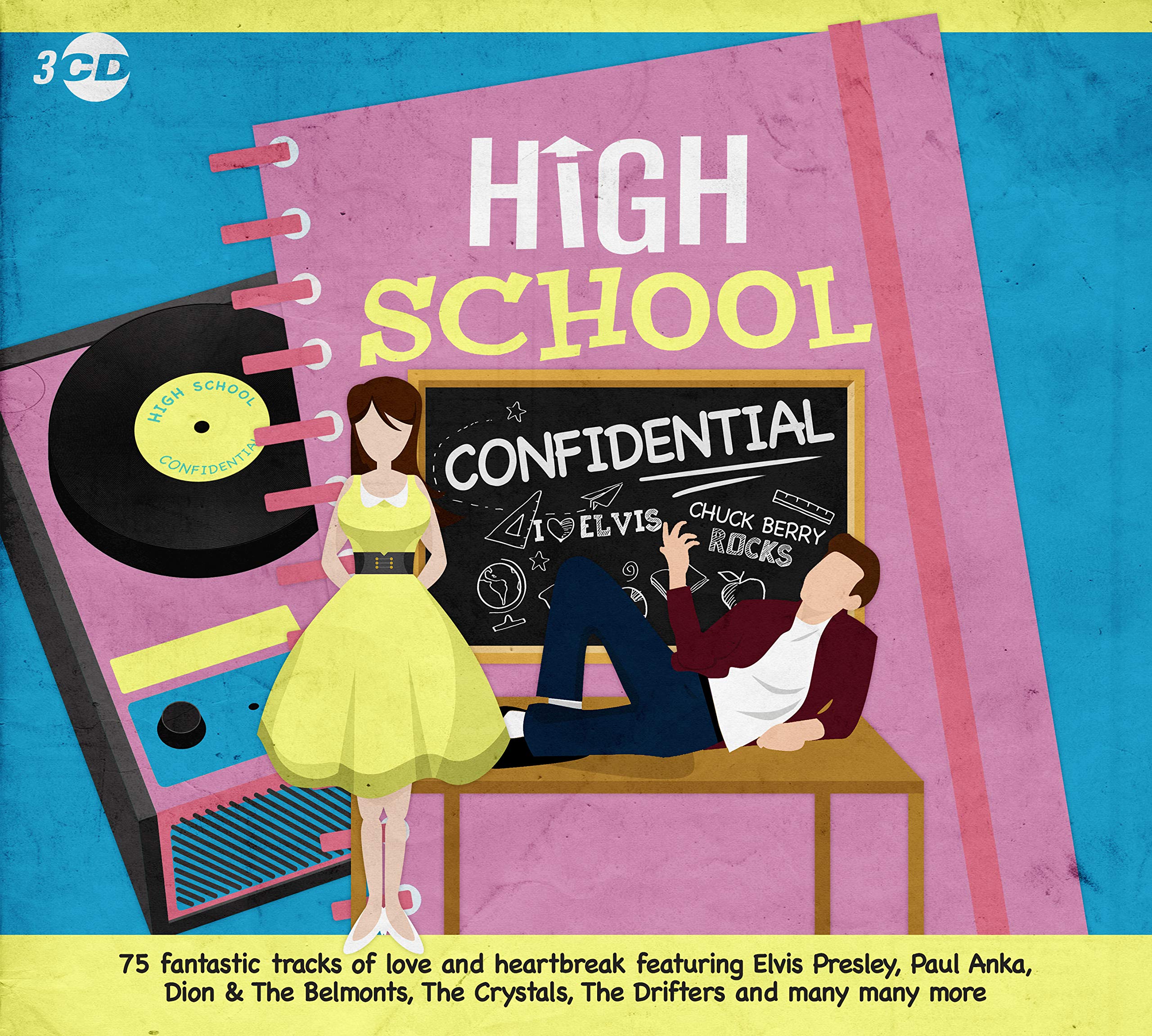 High School Confidential - 75 Rock N Roll Greatest Hits Music
