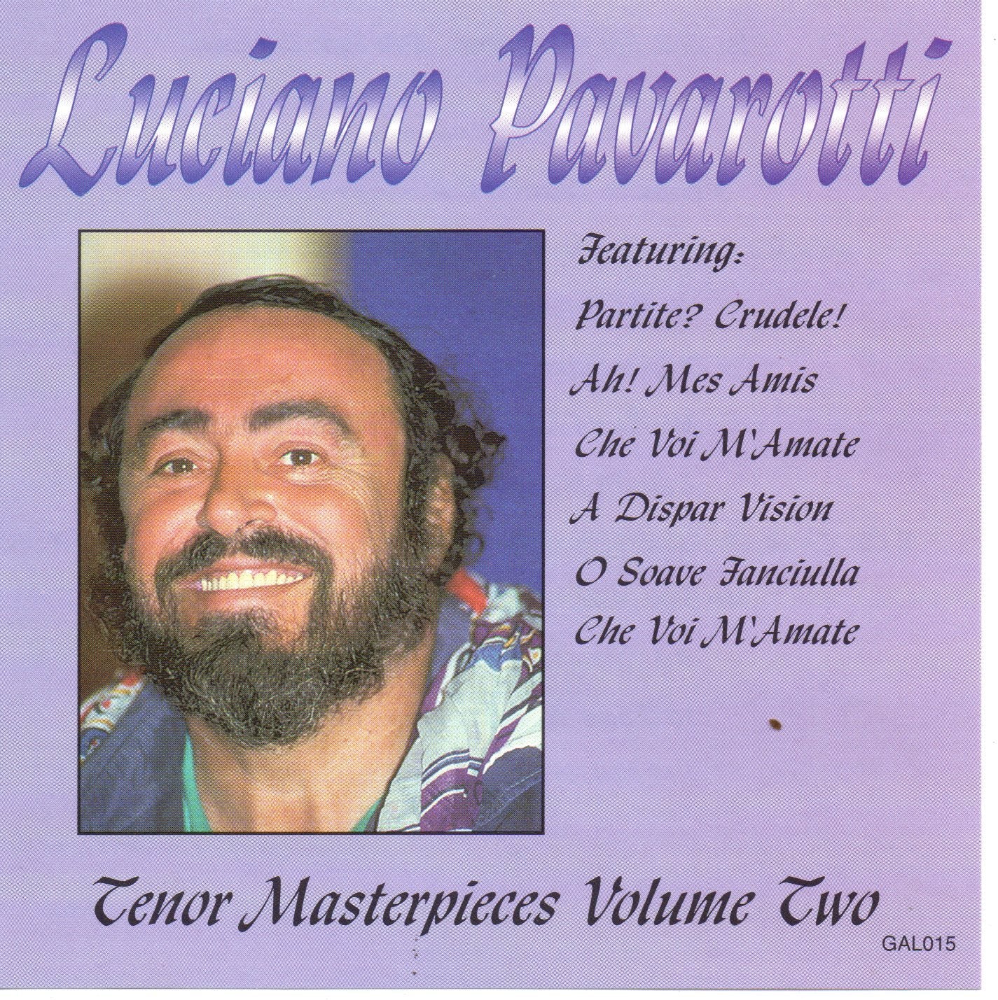 Luciano Pavarotti Tenor Masterpieces vol 2 cd