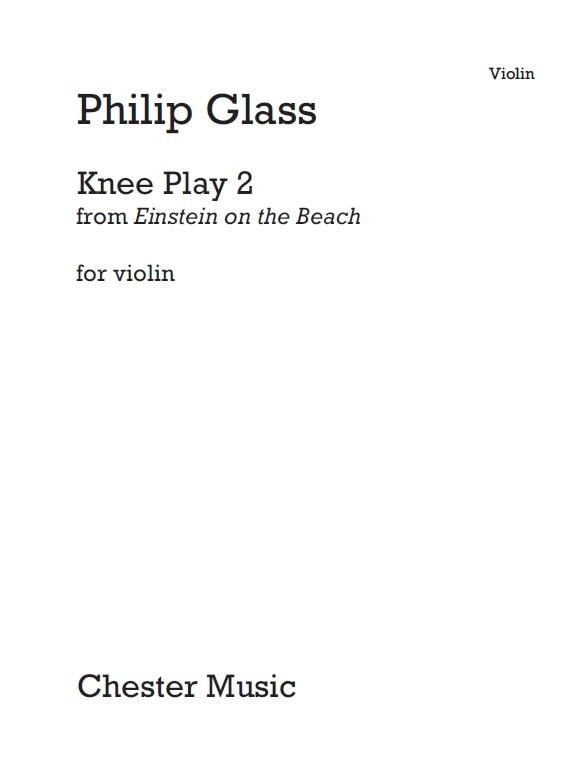 Philip glass: knee play 2 (einstein on the beach) book