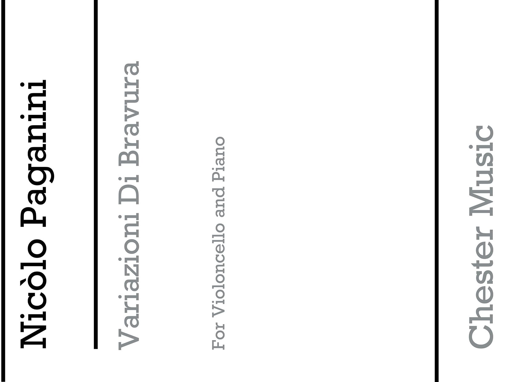 Niccolo paganini: variazioni di bravura on one string (cello/piano) book
