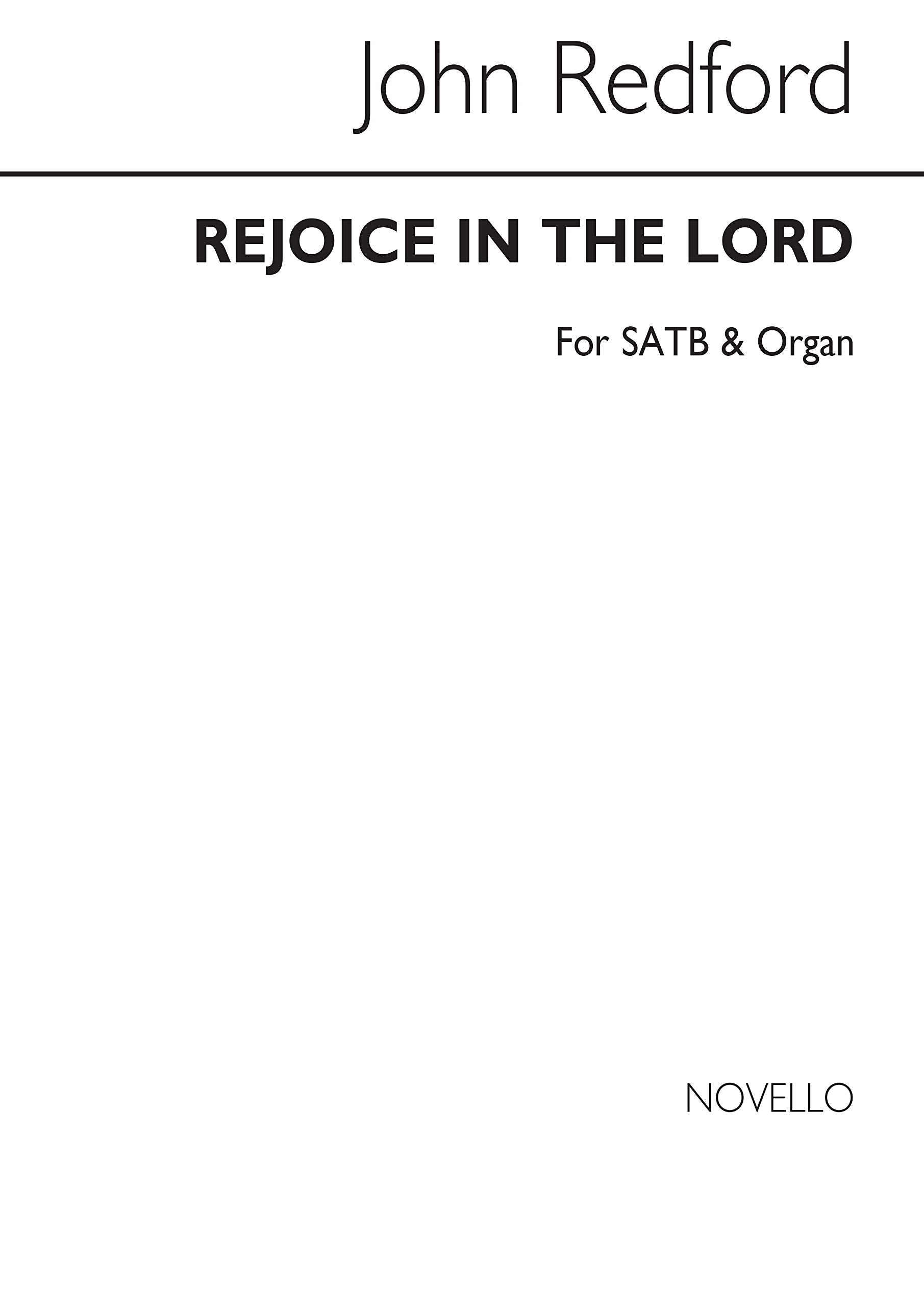 John redford: rejoice in the lord (in c) chant book