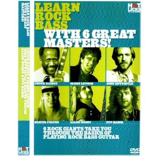 Hot Licks: Learn Rock Bass With 6 Great Masters!. Für Gitarre Music