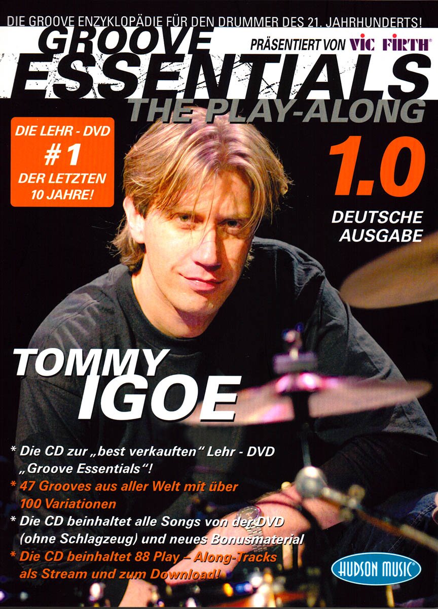 Tommy Igoe: Groove Essentials - The Play-Along (Deutsche Ausgabe). Für Schlagzeug Sheet Music