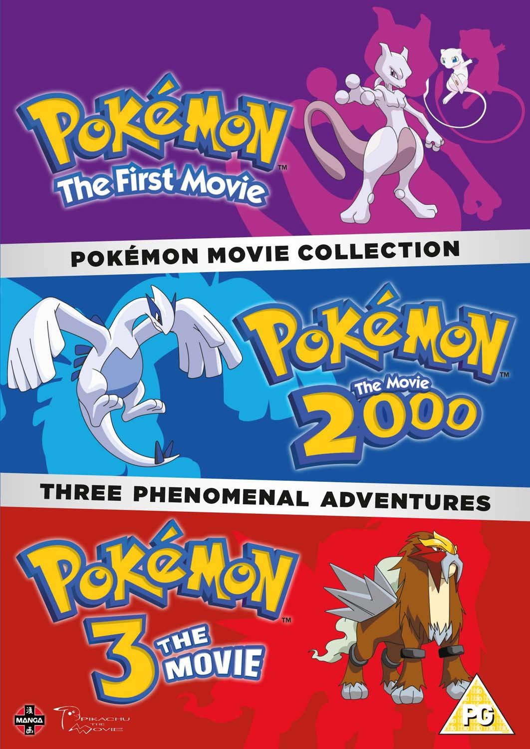 Pokemon Triple Movie Collection: Movies 1-3 Movies