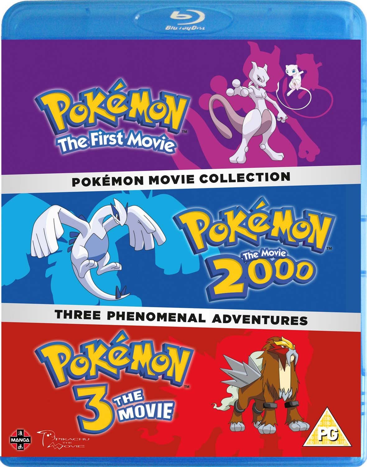 Pokemon Movie 1-3 Collection Films
