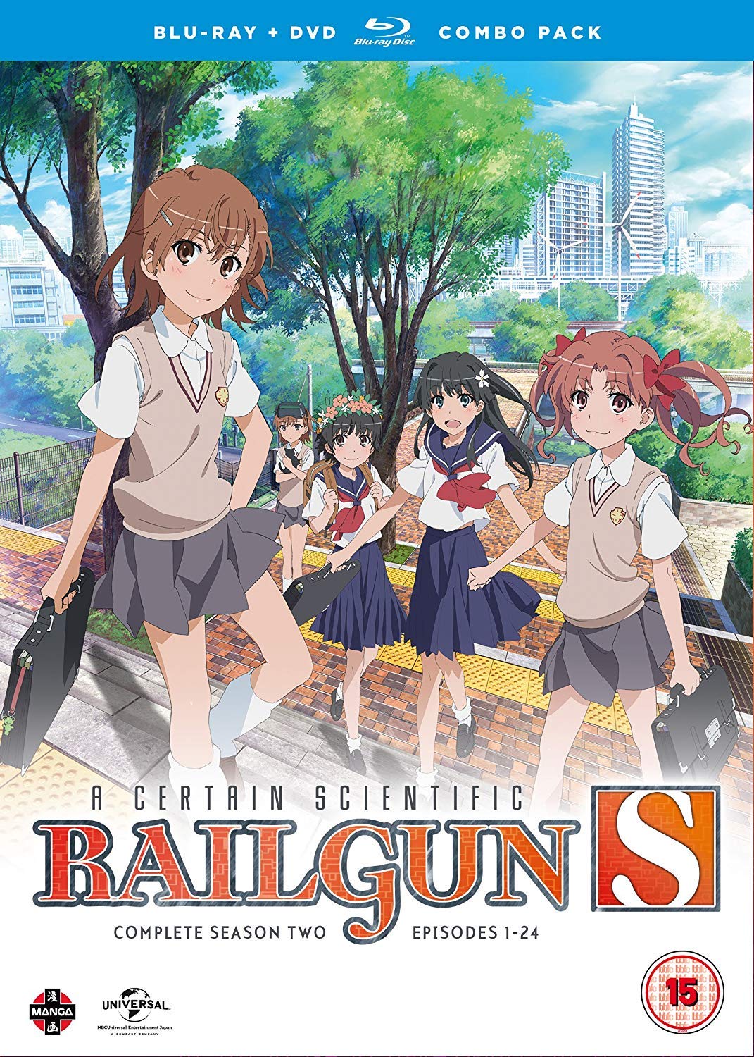 A Certain Scientific Railgun Complete Season 2 Collection (Episodes 1-24) Blu-ray/DVD Combo Box sets