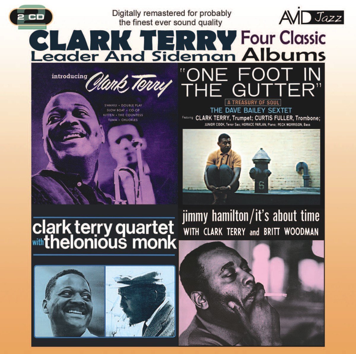 Four Classic Albums (Introducing Clark Terry / One Foot In The Gutter / Clark Terry Quartet With Thelonious Monk / It's About Time) cd