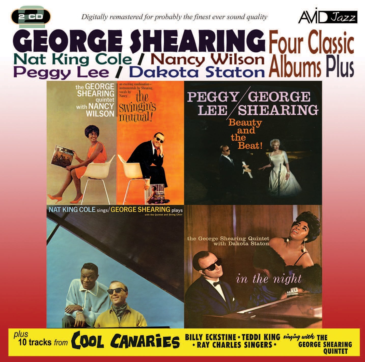 Four Classic Albums Plus (The Swingin's Mutual! / In The Night / Beauty And The Beat / Nat King Cole Sings - George Shearing Plays) cd