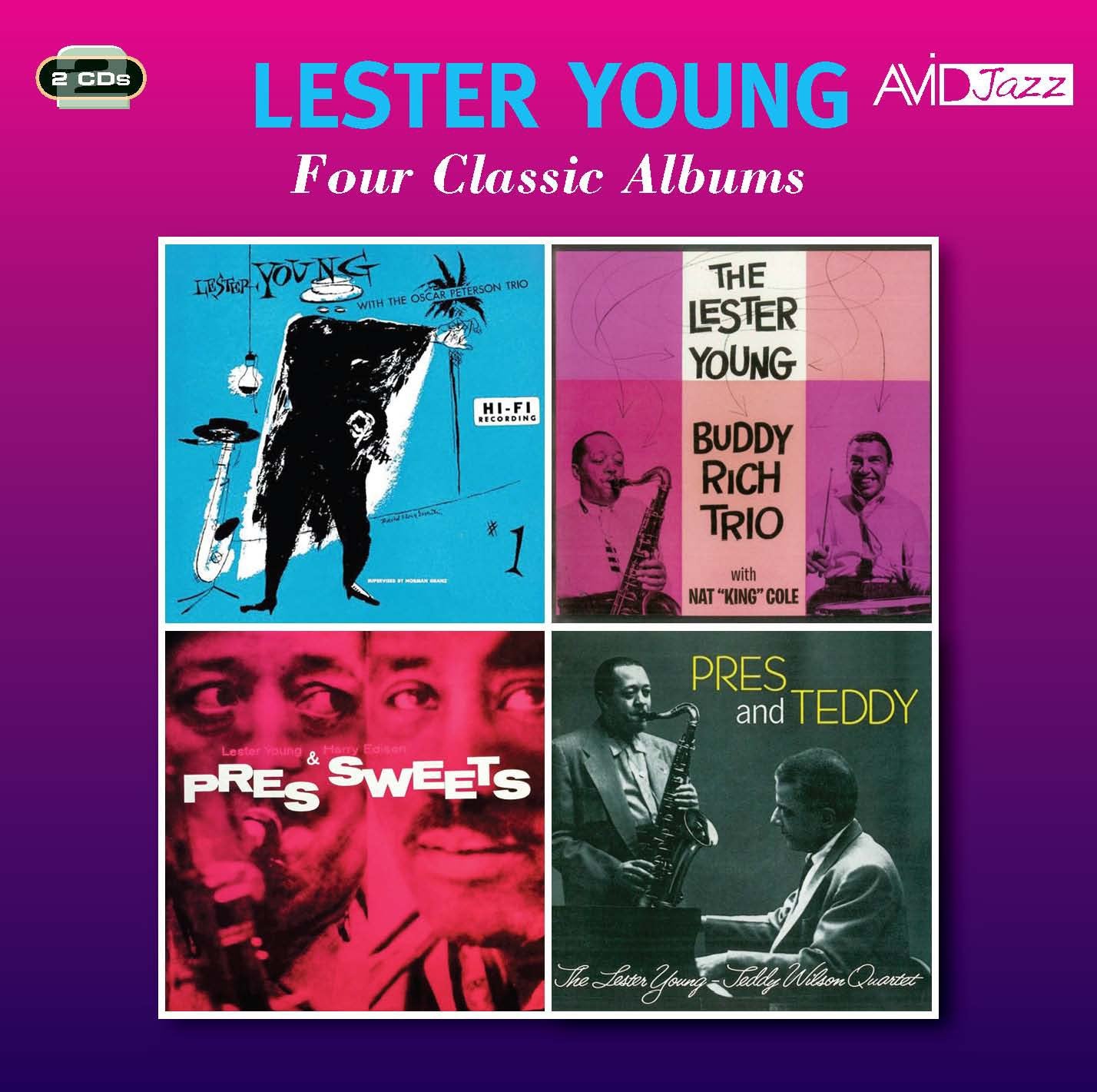 Four Classic Albums (Lester Young With The Oscar Peterson Trio / The Lester Young Buddy Rich Trio / Pres & Sweets / Pres & Teddy) cd
