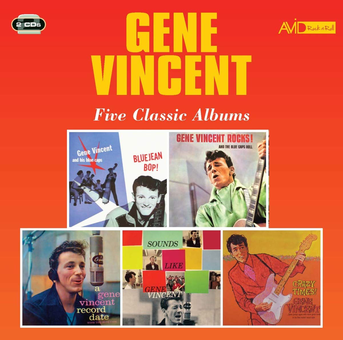 Five Classic Albums (Bluejean Bop / Gene Vincent Rocks! And The Blue Caps Roll / A Gene Vincent Record Date / Sounds Like Gene Vincent / Crazy Times) Music