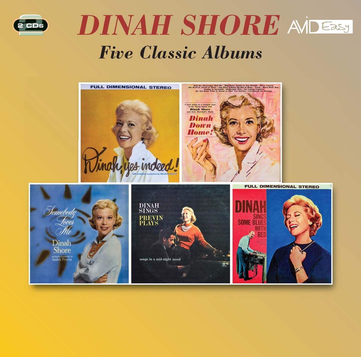 Five Classic Albums (Yes Indeed! / Dinah, Down Home / Somebody Loves Me / Dinah Sings, Previn Plays / Dinah Sings Some Blues With Red) Music for Children