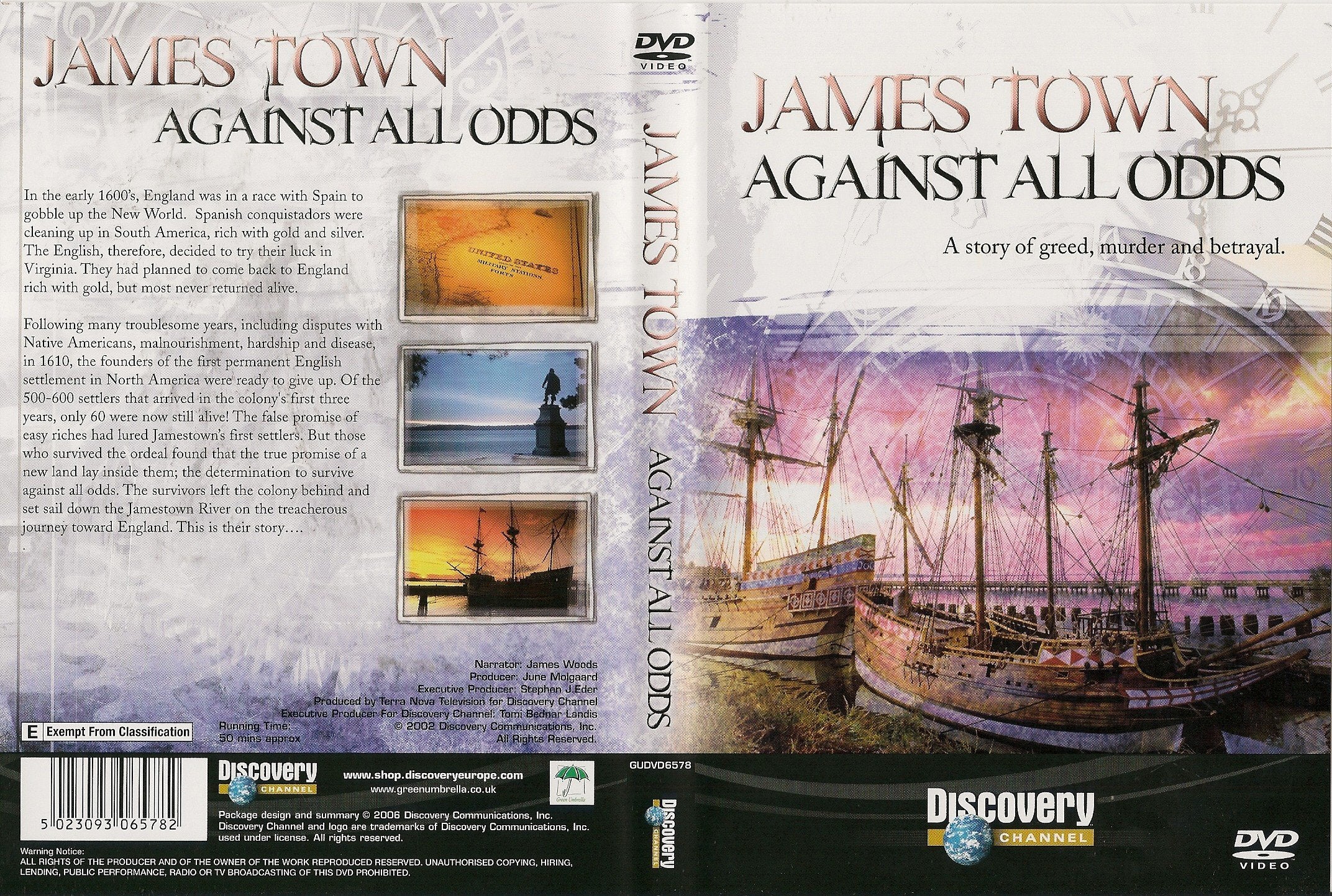 Discovery Channel Moments in Time - James Town Against All Odds dvd