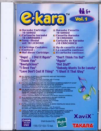 e-Kara Karaoke Kartusche Volume 1 cd