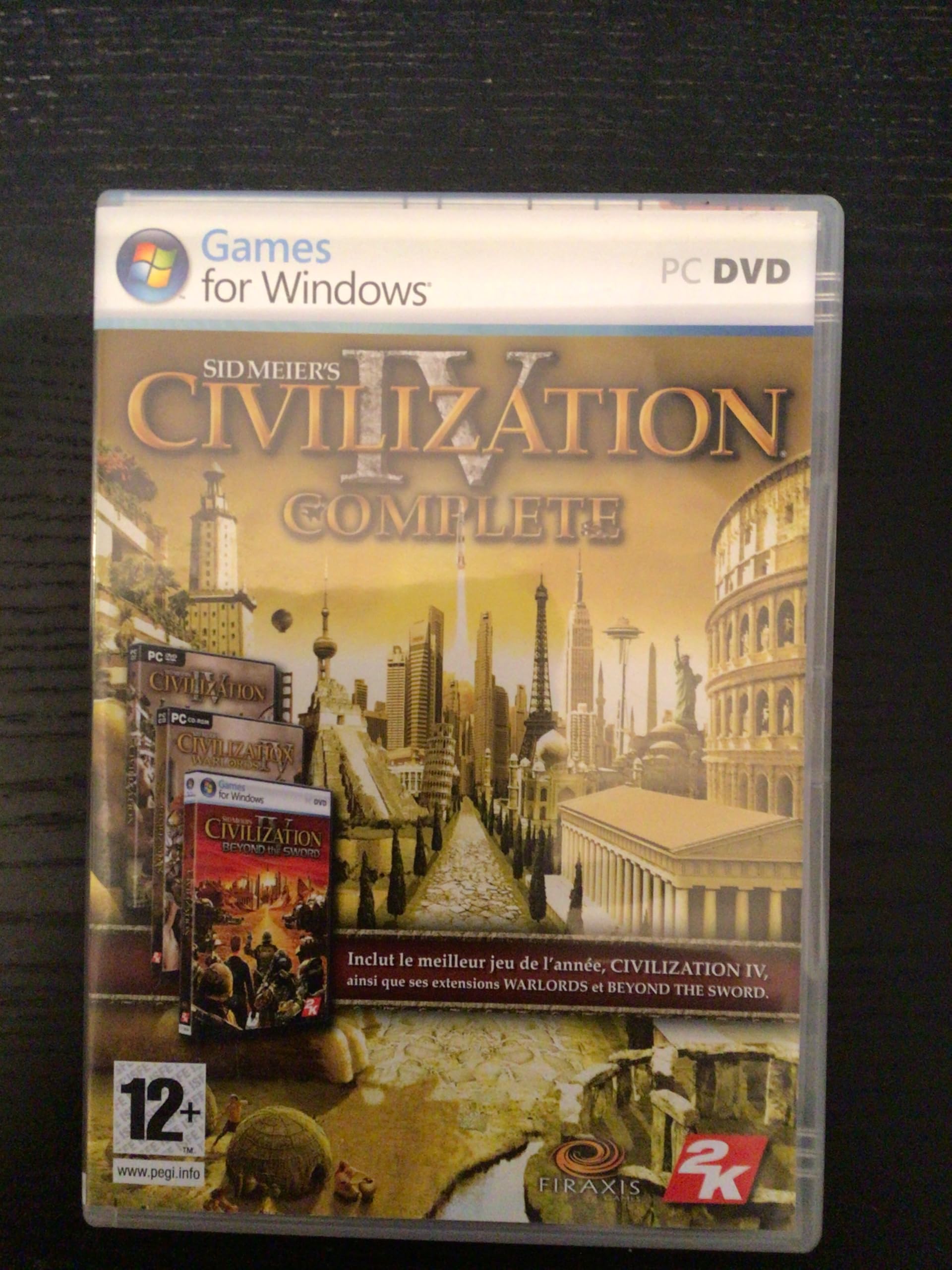 Coffret Civilization 4 (Civ 4 + Extension Beyond the Sword + Extension Warlords) game